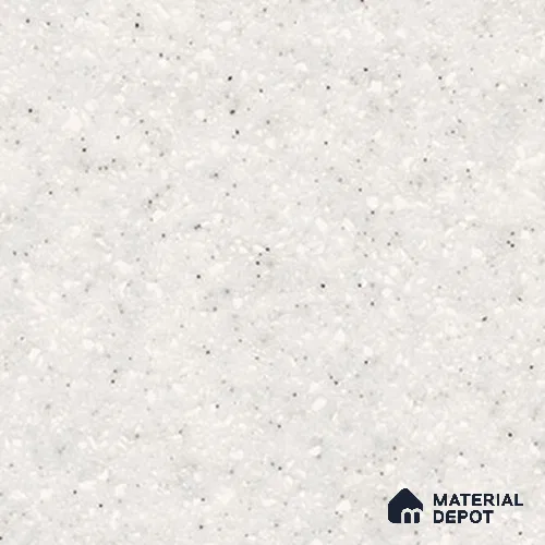 G004 White Quartz 12.07 ft x 2.49 ft Solid Surface Corian - 12 mm